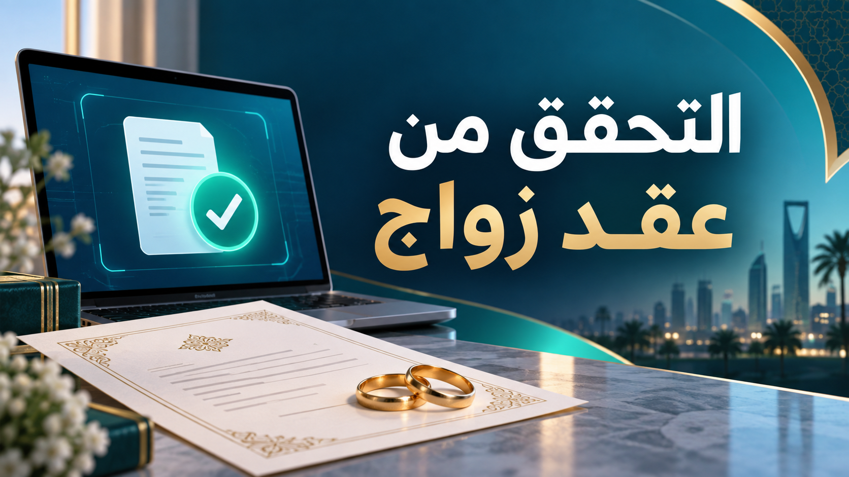 التحقق من عقد زواج عبر ناجز 2026: برقم الوثيقة والهوية