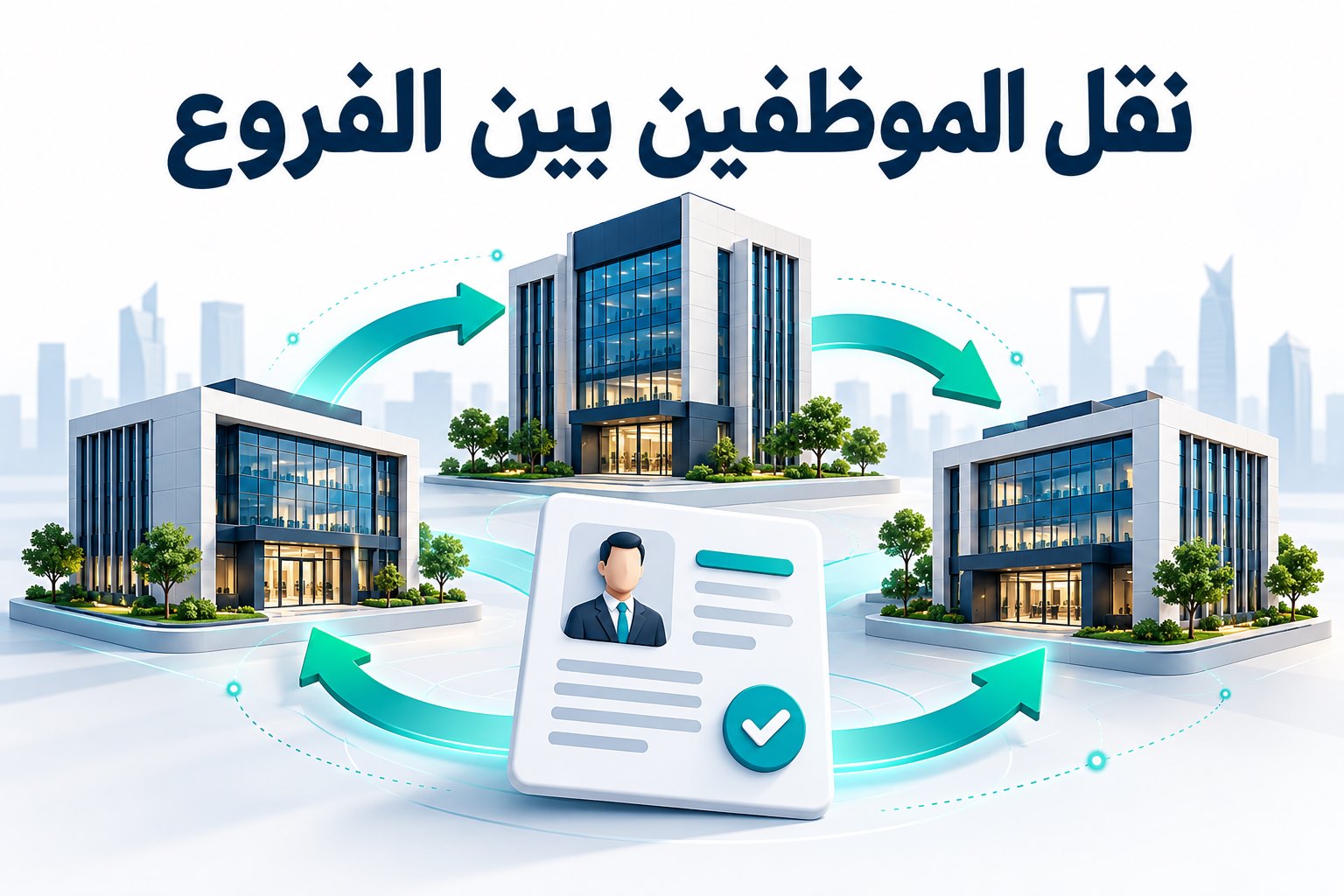 نقل الموظفين بين فروع المنشأة عبر قوى: الخطوات والمتابعة