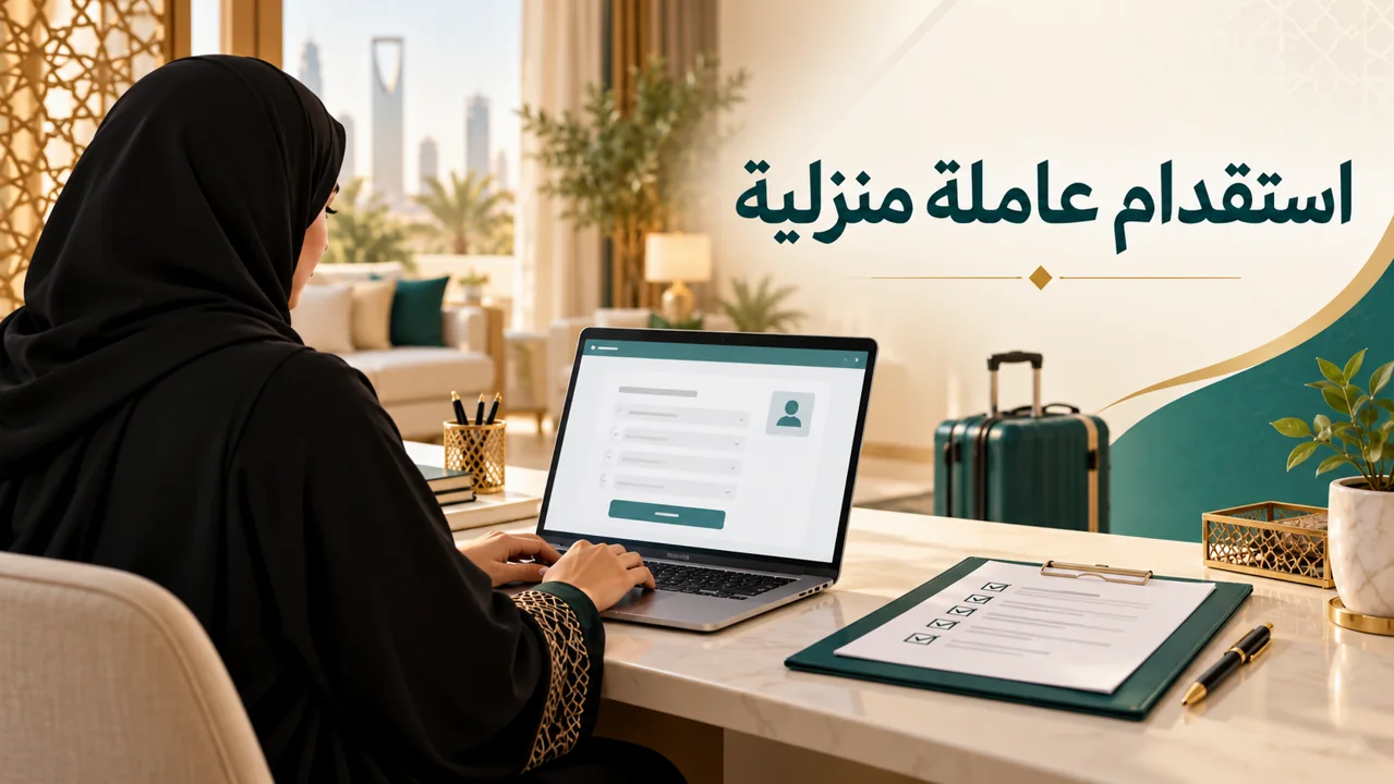 استقدام عاملة منزلية عبر مساند: التأشيرة والعقد ومتابعة الطلب